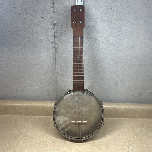 Vtg hawked son banjo - &,