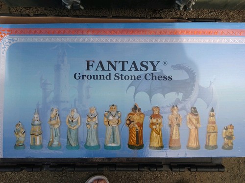 Fantasy chess set with hard - chess,