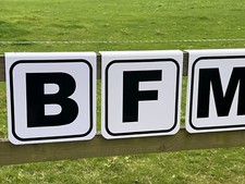 Dressage Arena Letters/Markers Large With Borders.