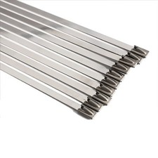 Stainless Steel Cable Ties 20 Metal Stripping Heath Exhaust Wrap Tie 4.6mmx360mm