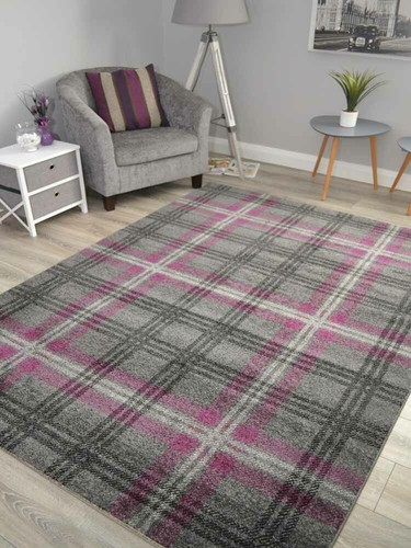 Tartan living room - tartan, modern