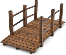 1M/1.5M Wooden Garden Bridge