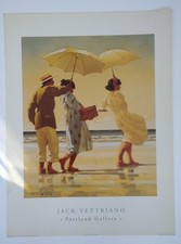 Jack Vettriano. Picnic Party Portland Gallery exhibition poster 1997