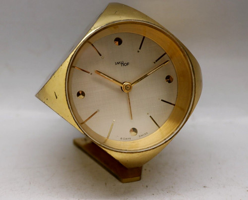 Vintage imhof dice clock alarm - imhof,