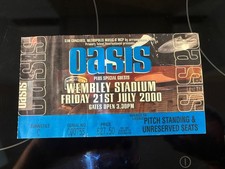 Oasis Ticket Stub - Wembley