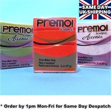 1 x Sculpey PREMO & Accent Polymer Clay 57g Pick Colrs