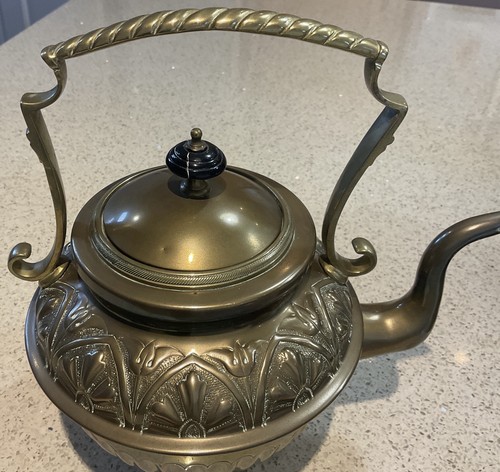 Antique vtg brass etched - antique/vtg,