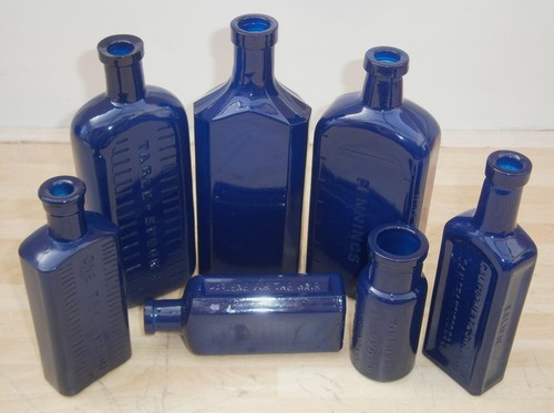 Old antique medicine cure - x7, &