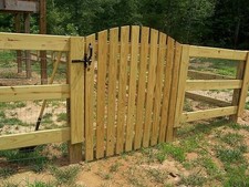 Wooden Garden Arched Picket Gate Pedestrian Gate Wooden Pressure Treated 3ft 90c