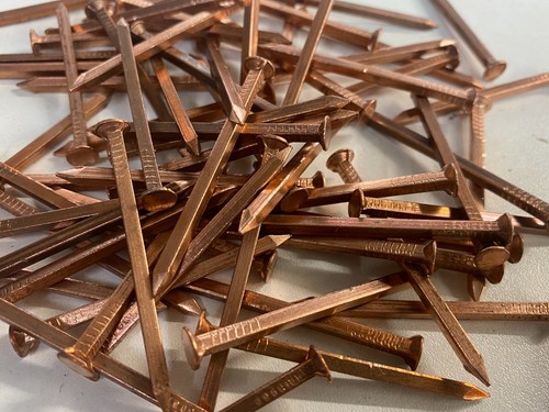 Copper countersunk boat nails - copper,