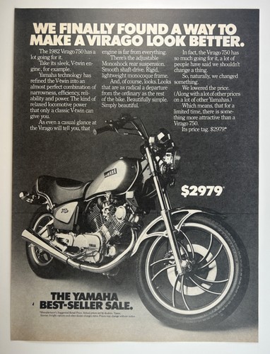 1982 yamaha virago - yamaha, 750