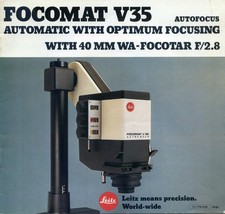 Leitz Focomat V35 Instruction