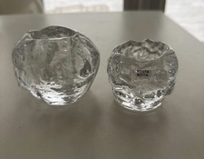 Two Kosta Boda Snowballs Small