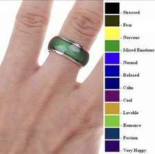 Stylish Emotion Linked Colour Changing Mood Ring Band