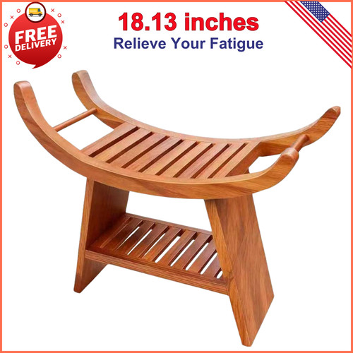 Teak shower bench shoe - bench,