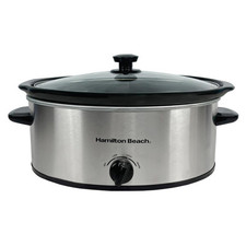 Slow Cooker, The Family Favourite by Hamilton Beach, 6.5L, Silver, HBSC070S