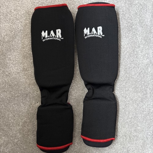 Elastic karate shin guards - karate, &