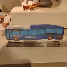 soft toy bus. McGills Scotland single decker. stuffed bus.
