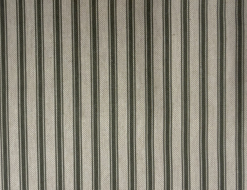 Linen ticking stripe olive - linen,