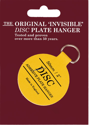 Adhesive invisible disc - invisible, plate