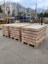 24 Oak Sleepers 100mm x 200mm x 1.2m Garden Sleepers FREE Pallet Delivery