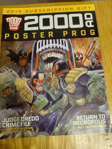 Very rare 2000ad poster prog - rare,