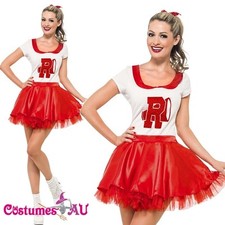 Grease Sandy Costume Licensed 50s Rydell High Cheerleader 1950s Fancy Dress 50's
