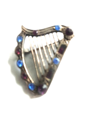Vintage blue crystal amethyst - crystal,
