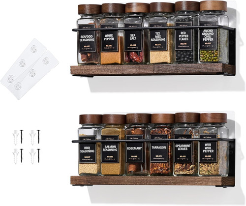 Tier wall mount spice - 2-tier, rack