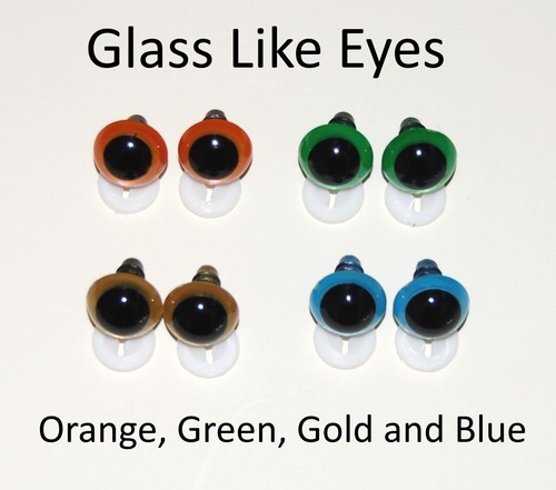 Glass like eyes with plastic - eyes,