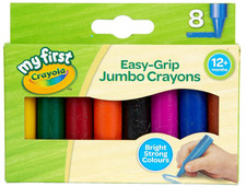 Crayola MyFirst Jumbo Crayons Assorted Colours Easy-Grip Multi-colour Pack Of 8