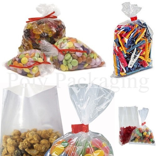 Clear polythene food - clear, bags(100