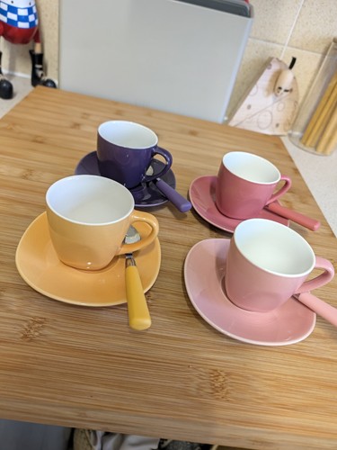 Set espresso cups with - of, 4