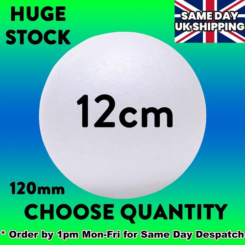 Solid polystyrene balls 12cm - solid,