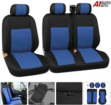 Quality Blue Fabric Seat Covers Single & Double For Vauxhall Vivaro Movano     