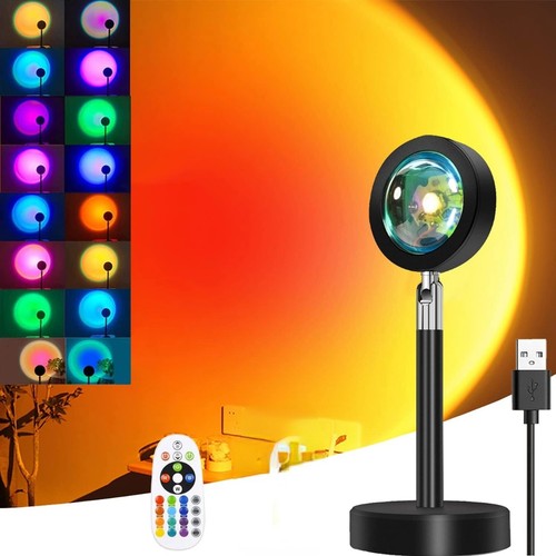 Sunset lamp projector night - sunset,