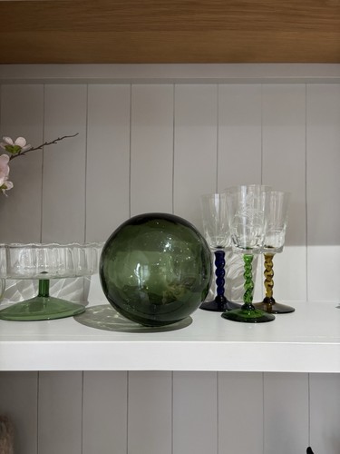 Antique glass fisherman - antique,