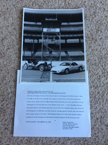 1984 pontiac fiero - 1984, indy-500