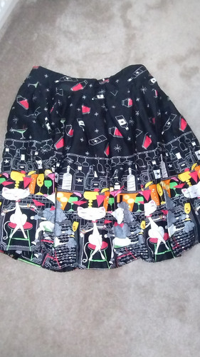 Lindy bop lined skirt cotton - bop,