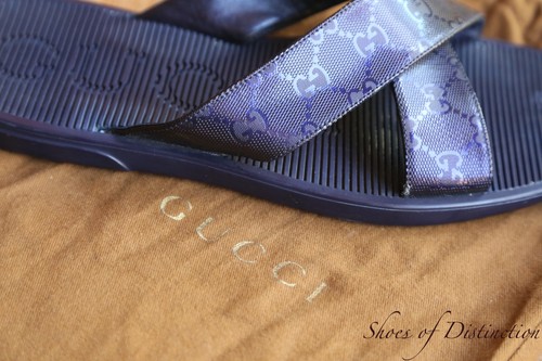 Gucci monogram blue leather - gg,