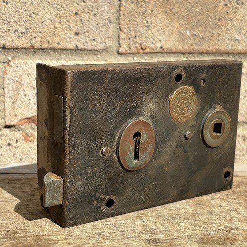 Antique rim lock - antique, winder