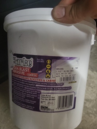 Clarke soda blast abrasive