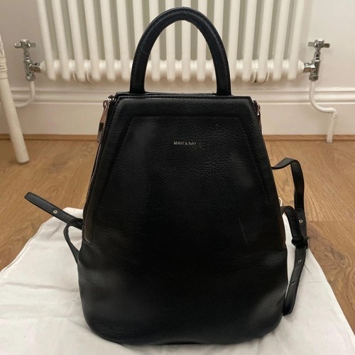 Matt and nat black leather