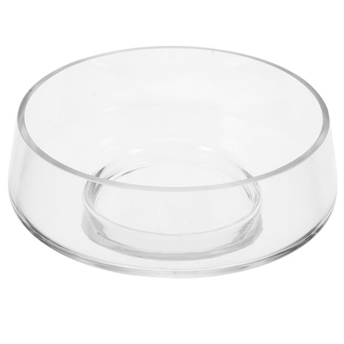 Glass cylinder vase - cylinder, bowl