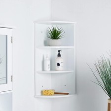Tier corner shelf wooden - corner,