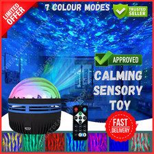 Calming Autism LED Light Sensory Toys Projector Multicolour Ocean Wave Lamp UK