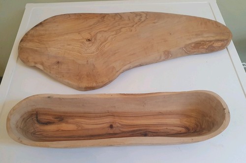 Rustic olive wood serving - rustic, /