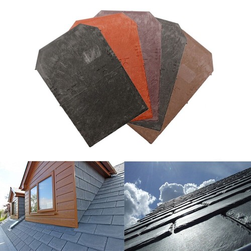Plastic slate roof tiles - roof,