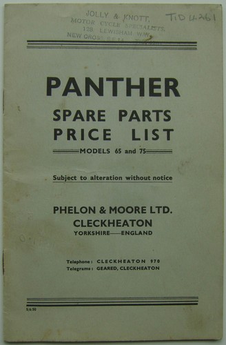 Panther motorcycle models - panther, &