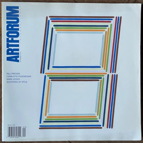 Artforum magazine september - artforum,